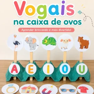 Vogais Na Caixa De Ovos