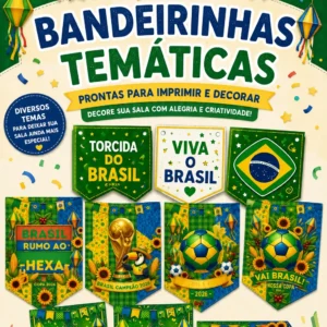 Bandeirinhas Juninas e Copa