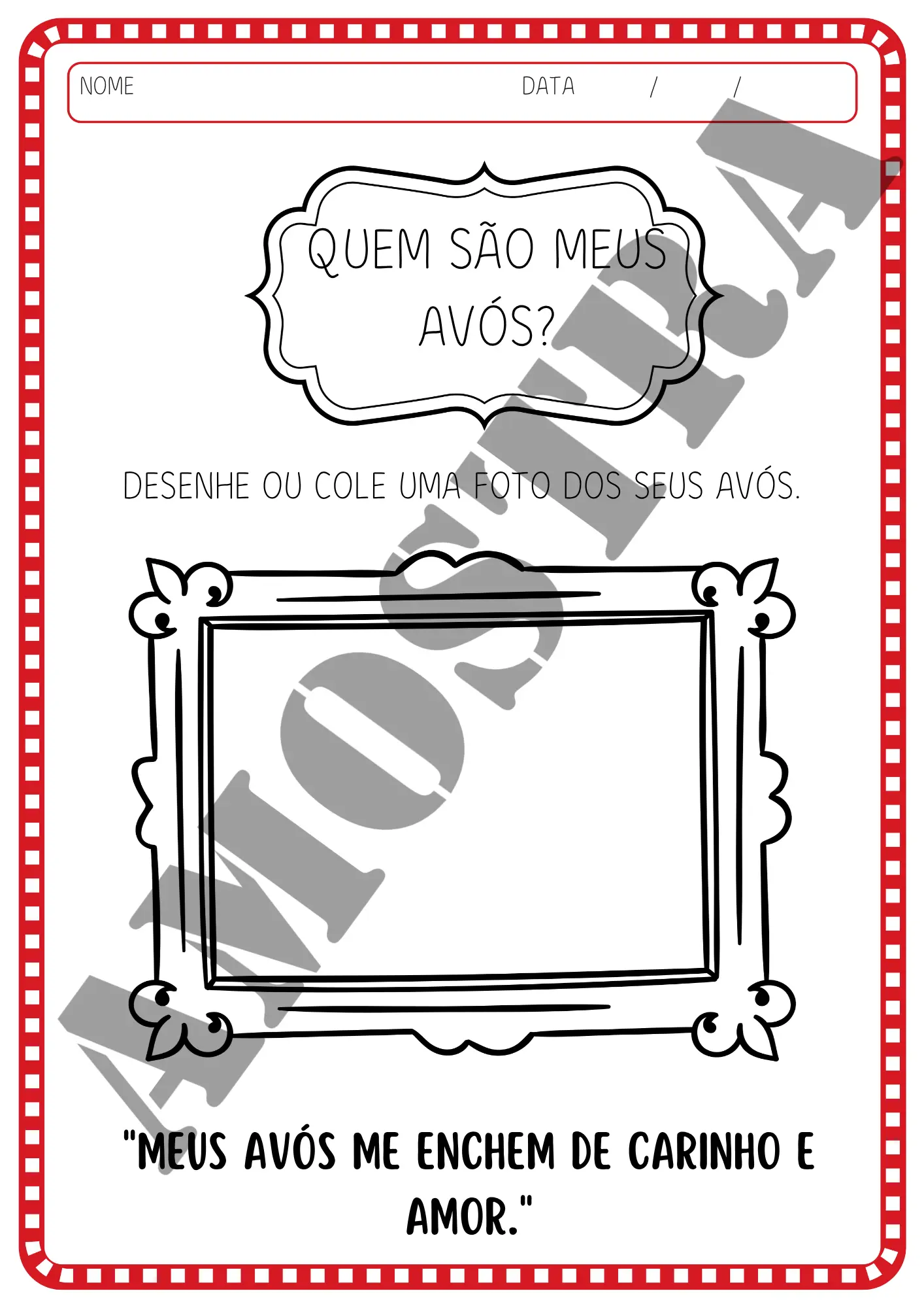 Livrinho de atividades - Dia dos avós - Imagem 5