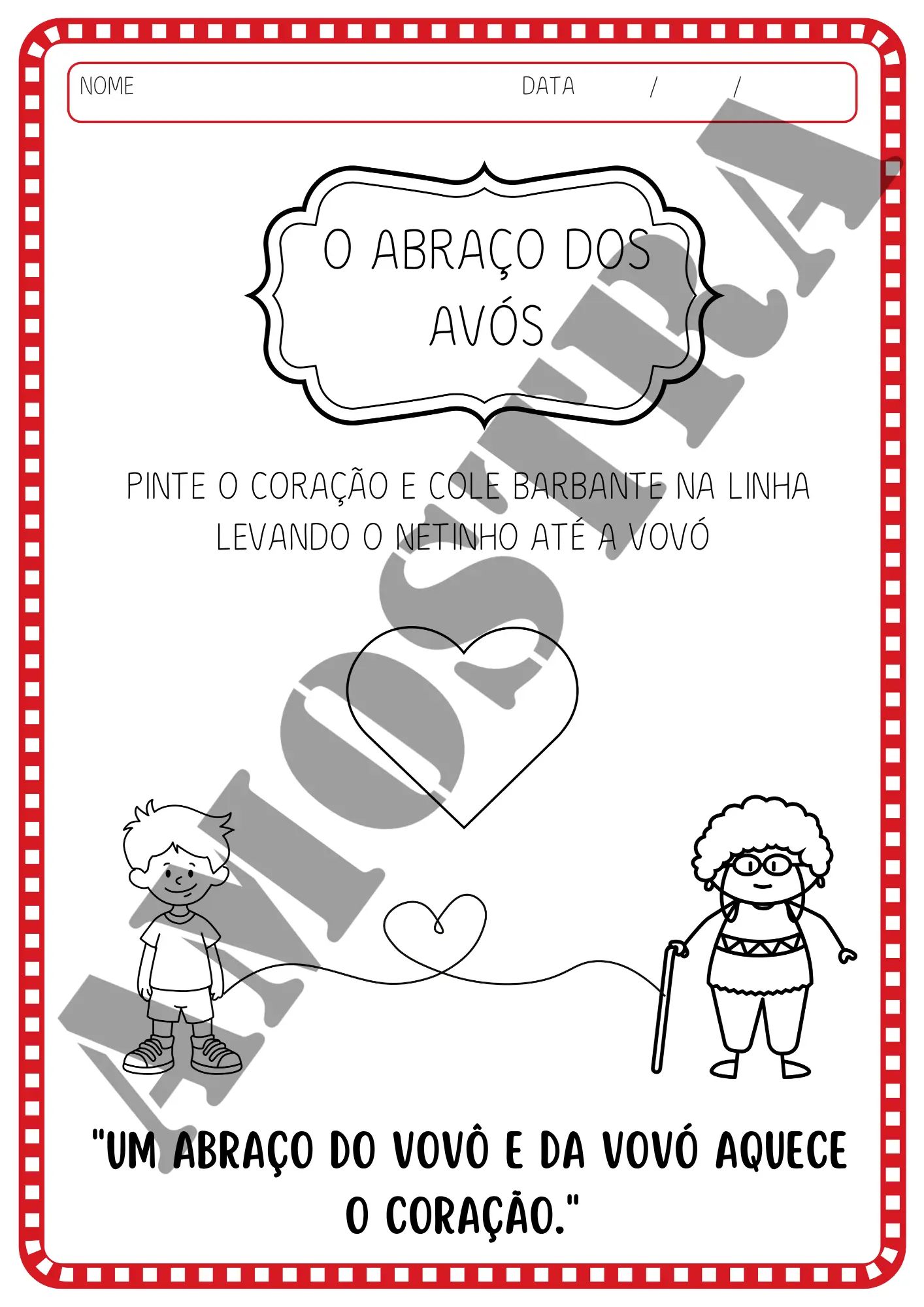 Livrinho de atividades - Dia dos avós - Imagem 4