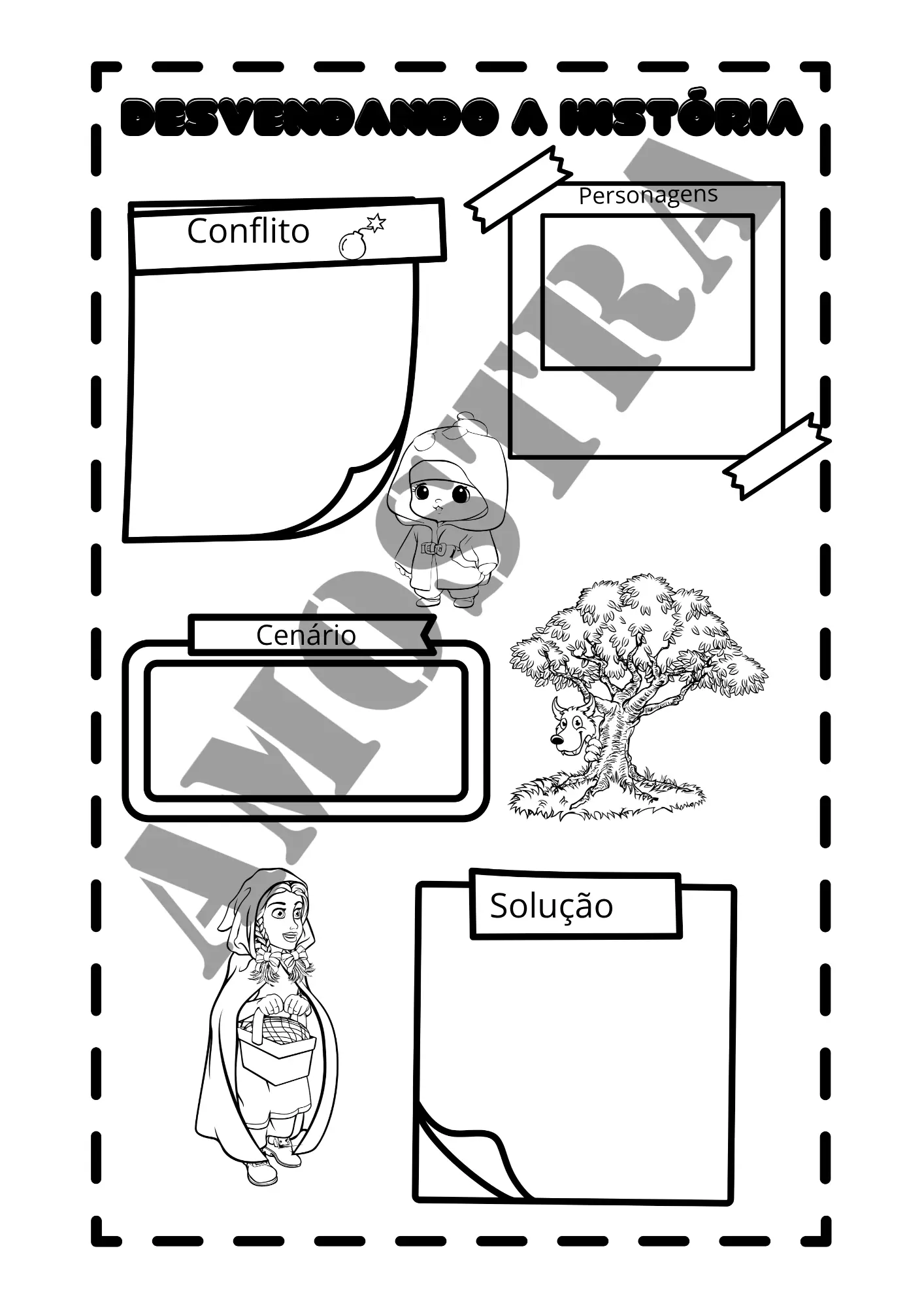 Atividade - Chapeuzinho vermelho - Imagem 3
