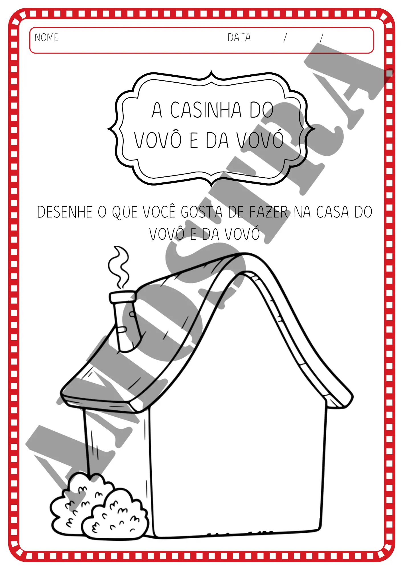 Livrinho de atividades - Dia dos avós - Imagem 3