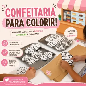 Feira de confeitaria para colorir