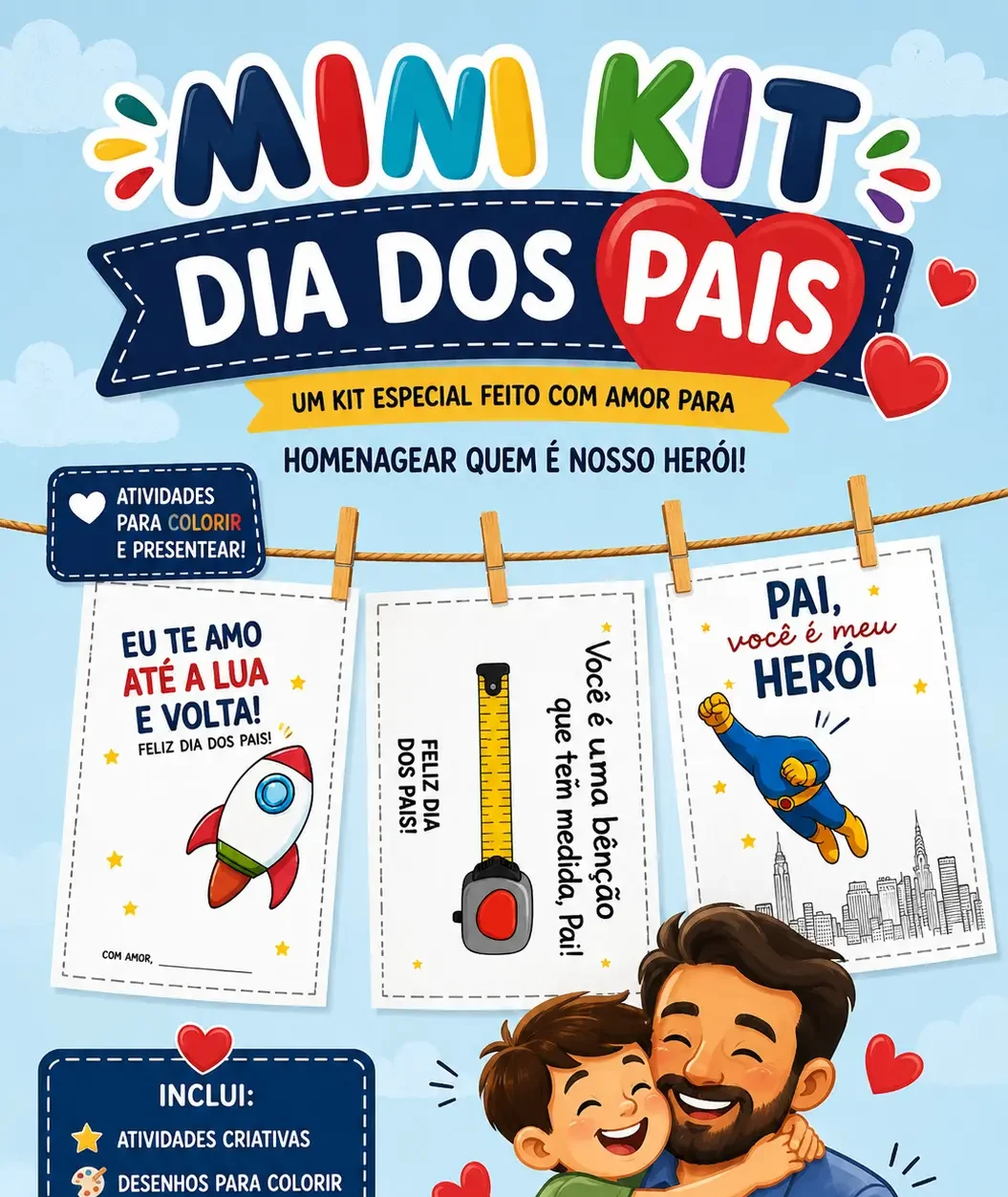 Mini kit - Dia dos pais- Pintura