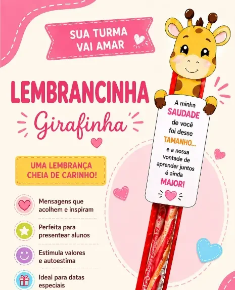 Lembrancinha girafinha