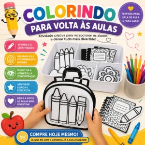 Colorindo para volta as aulas