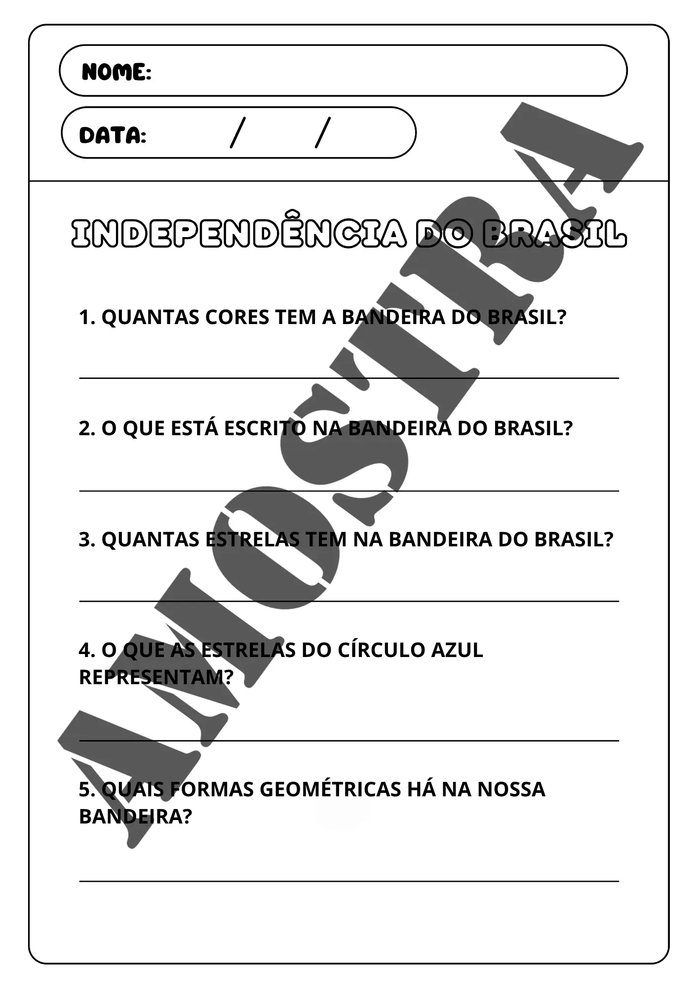 kit Independencia Brasileira - Imagem 10