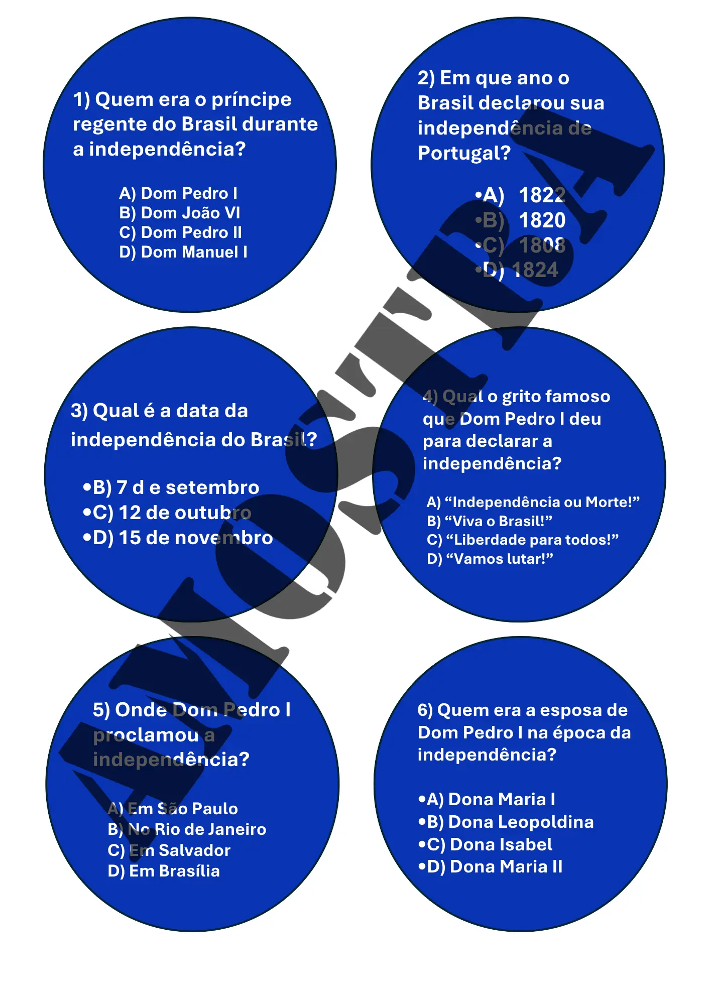 Jogo Quiz da Independencia - Imagem 6