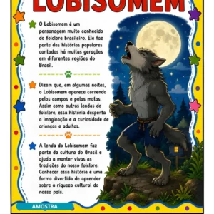 Mini livro - Lendas e mitos do folclore